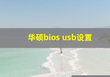 华硕bios usb设置